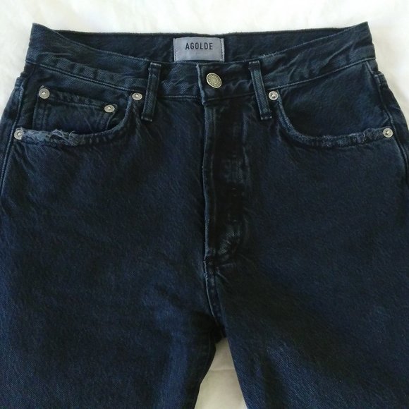 Agolde Jamie Jeans in Compass Black - Picture 3 of 11